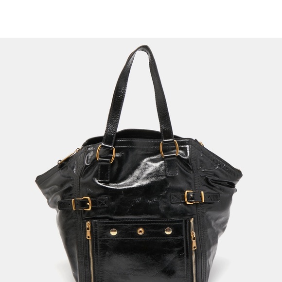 YVES SAINT LAURENT Black Patent Leather Large
Downtown Tote - Picture 4 of 9